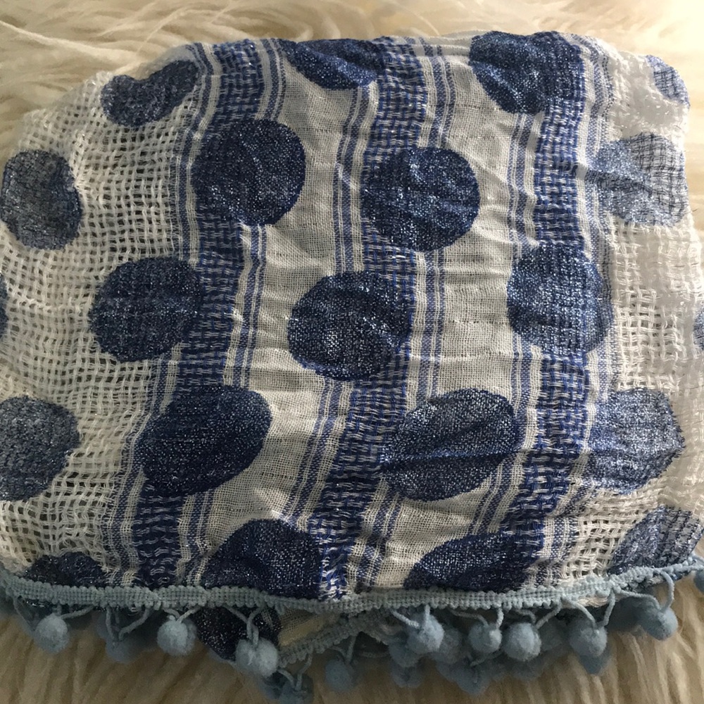 Polka dot infinity scarf